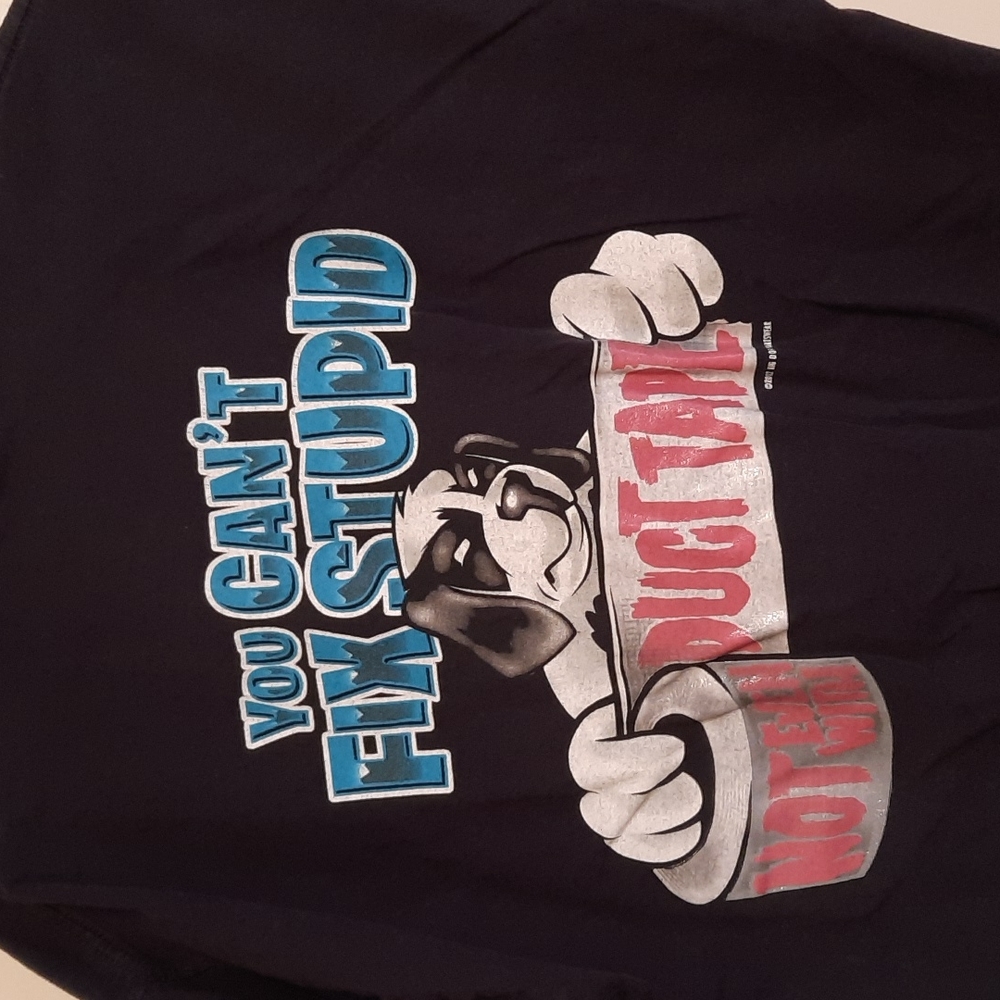 Big Dog's Can't Fix Stupid tshirt. Navy Men's XL